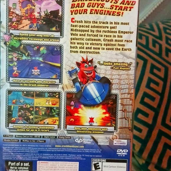 PlayStation 2 crash NITRO KART pre-owned - Picture 2 of 4